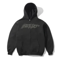 Zip-Thru Hoods|Pullover Hoods>Butter Goods Amplify Zip-Thru Hood, Washed Black
