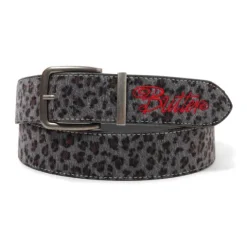 Accessories>Butter Goods Animal Hide Belt, Grey Leopard