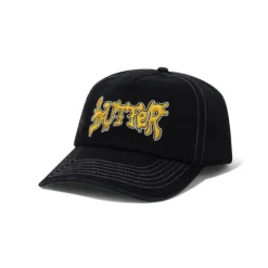 Hats|Beanies>Butter Goods Blotch 5 Panel Cap, Black