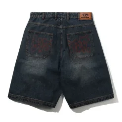 Denim Shorts|Shorts>Butter Goods Blotch Denim Shorts, Streaky Navy