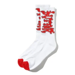 Accessories>Butter Goods Blotch Socks, White