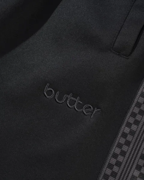 Denim Jeans|Pants>Butter Goods Check Tape Trackpants, Black