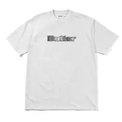 T-Shirts|Pullover Hoods>Butter Goods Chrome Logo Tee, Ash