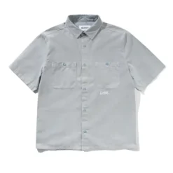 Shirts| Shirts>Butter Goods Contrast Stitch S/S Shirt, Blue Grey