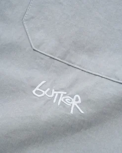 Shirts| Shirts>Butter Goods Contrast Stitch S/S Shirt, Blue Grey
