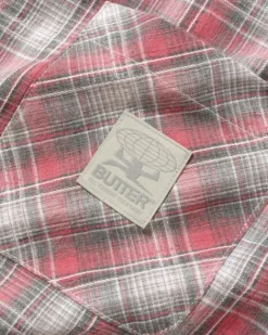 Shirts| Shirts>Butter Goods Equipment S/S Shirt, Burgundy