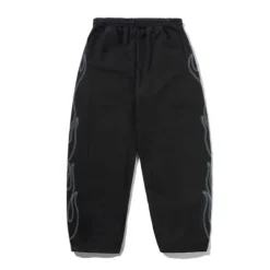 Denim Jeans|Pants>Butter Goods Flame Fleece Pants, Black