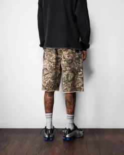 Denim Shorts|Shorts>Butter Goods Fleece Shorts, Forest Camo