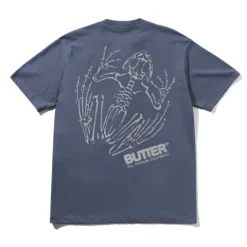 T-Shirts|Pullover Hoods>Butter Goods Fossil Tee, Slate