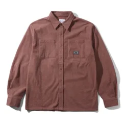 Shirts| Shirts>Butter Goods Grid Cord Overshirt, Brick