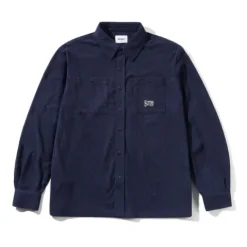 Shirts| Shirts>Butter Goods Grid Cord Overshirt, Navy