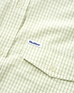 Shirts| Shirts>Butter Goods Grid S/S Shirt, Green