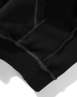 Zip-Thru Hoods|Pullover Hoods>Butter Goods Inside Out Pullover Hood, Washed Black