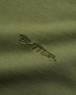 T-Shirts>Butter Goods Inside Out Tee, Washed Army