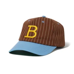 Hats|Beanies>Butter Goods League Baseball Cap, Brown / Sky Blue