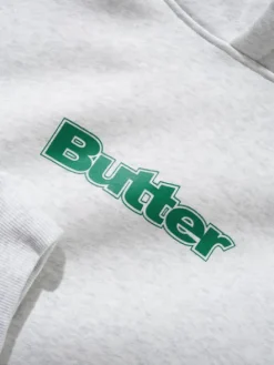 T-Shirts|Pullover Hoods>Butter Goods Logo Pullover Hood, Ash