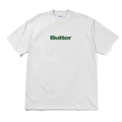 T-Shirts|Pullover Hoods>Butter Goods Logo Tee, Ash