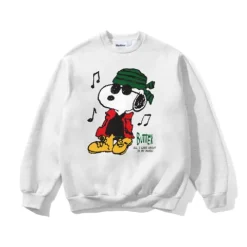 Zip-Thru Hoods|Pullover Hoods>Butter Goods Music Crewneck, Ash