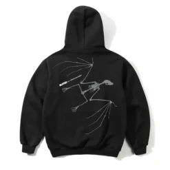 Zip-Thru Hoods|Pullover Hoods>Butter Goods Nocturnal Pullover Hood, Black