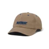 Hats|Beanies>Butter Goods Nylon Rounded Logo 6 Panel Cap, Sand
