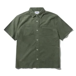 Shirts| Shirts>Butter Goods Overdye Seersucker S/S Shirt, Army