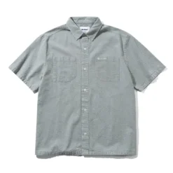 Shirts| Shirts>Butter Goods Overdye Seersucker S/S Shirt, Grey
