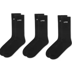 Accessories>Butter Goods 3-Pack Basic Socks, Black