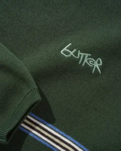 Knits>Butter Goods Pier Knit Sweater, Moss