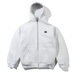 Zip-Thru Hoods|Pullover Hoods>Butter Goods Pile Lined Zip-Thru Hood, Ash