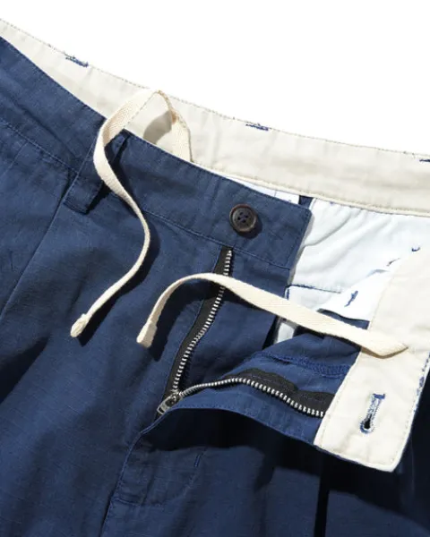 T-Shirts|Pullover Hoods>Butter Goods Pleated Shorts, Navy