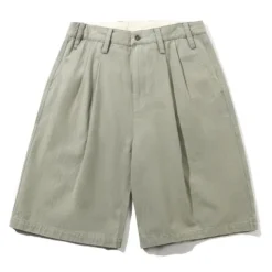 Denim Shorts|Shorts>Butter Goods Pleated Shorts, Washed Fatigue
