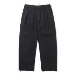 Denim Jeans|Pants>Butter Goods Pleated Trousers, Washed Black