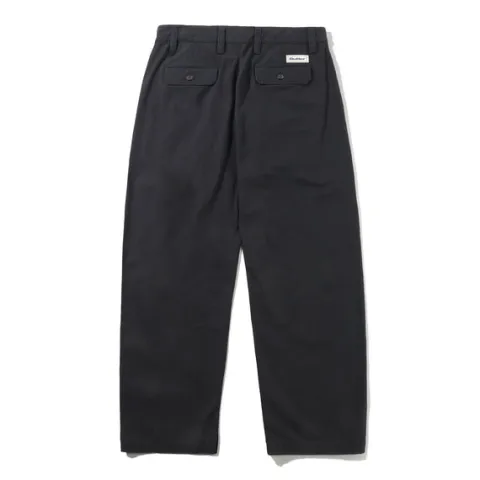Denim Jeans|Pants>Butter Goods Pleated Trousers, Washed Black
