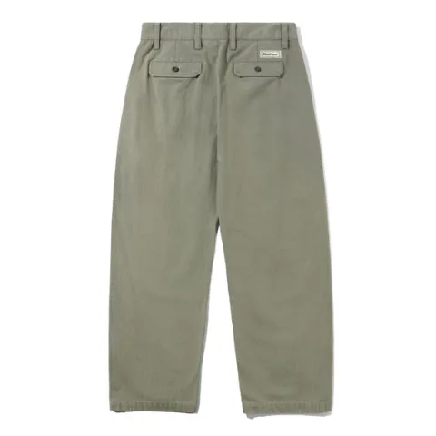 Denim Jeans|Pants>Butter Goods Pleated Trousers, Washed Fatigue