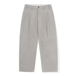 Denim Jeans|Pants>Butter Goods Pleated Trousers, Washed Light Grey