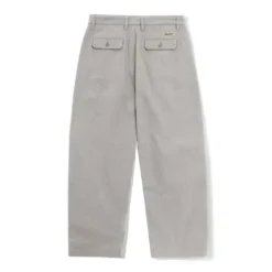 Denim Jeans|Pants>Butter Goods Pleated Trousers, Washed Light Grey