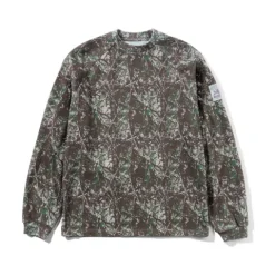 Zip-Thru Hoods|Pullover Hoods>Butter Goods Principal Crewneck, Woods Camo