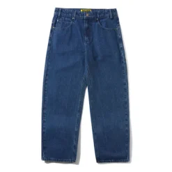 Denim Jeans|Pants>Butter Goods Racer Denim Jeans, Washed Dark Blue