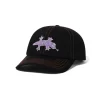 Hats|Beanies>Butter Goods Reptile 6 Panel Cap, Black