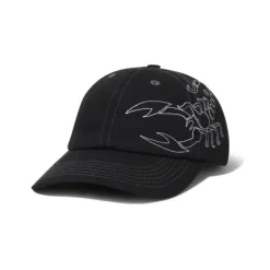 Hats|Beanies>Butter Goods Scorpion 6 Panel Cap, Black
