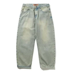 Denim Jeans|Pants>Butter Goods Scorpion Stitch Denim Jeans, Tinted Light Blue