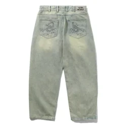 Denim Jeans|Pants>Butter Goods Scorpion Stitch Denim Jeans, Tinted Light Blue