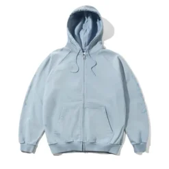 Zip-Thru Hoods|Pullover Hoods>Butter Goods Scrawling Zip-Thru Hood, Washed Ocean