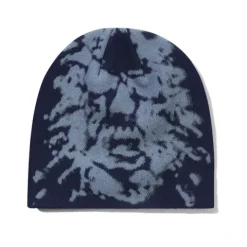 Hats|Beanies>Butter Goods Shout Skully Beanie, Navy