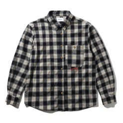 Shirts| Shirts>Butter Goods Sirocco Shirt, Navy / White