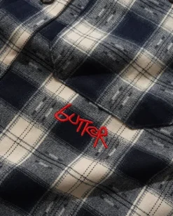 Shirts| Shirts>Butter Goods Sirocco Shirt, Navy / White