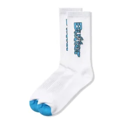 Accessories>Butter Goods Smashed Logo Socks, White