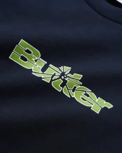 T-Shirts>Butter Goods Smashed Logo Tee, Navy