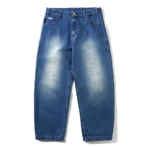 Denim Jeans|Pants>Butter Goods Spike Denim Jeans, Distressed Indigo