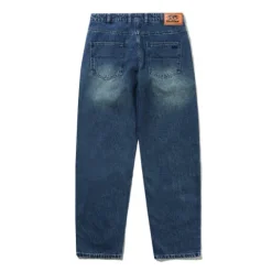 Denim Jeans|Pants>Butter Goods Straight Leg Denim Jeans, Distressed Indigo